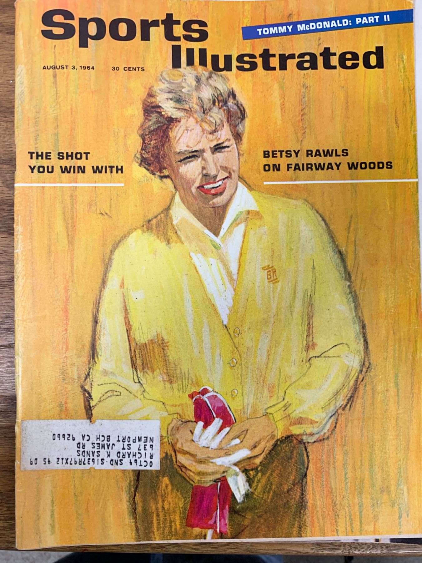 Sports Illustrated Magazine 1964 Betsy Rawls Issue