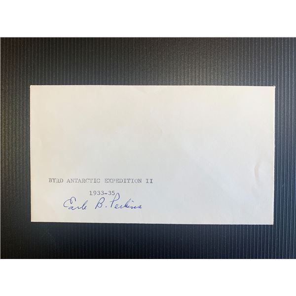Earle B Perkins signed first day cover