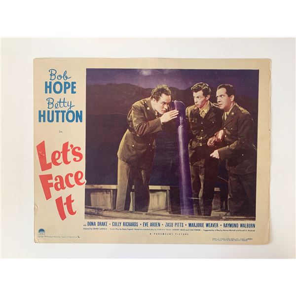 Let's Face It original 1943 vintage lobby card