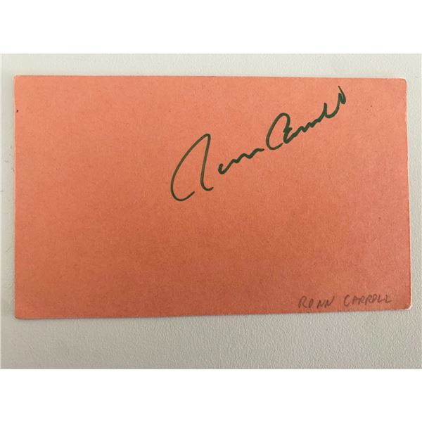 Ronn Carroll original signature