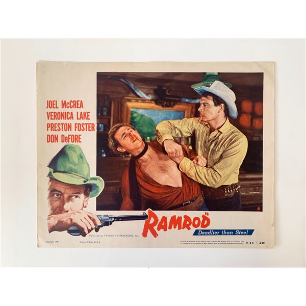 Ramrod original 1947 vintage lobby card