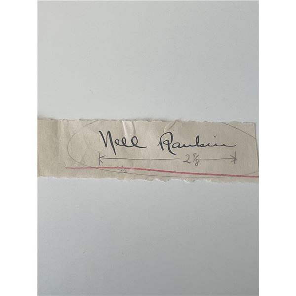 Nell Rankin original signature