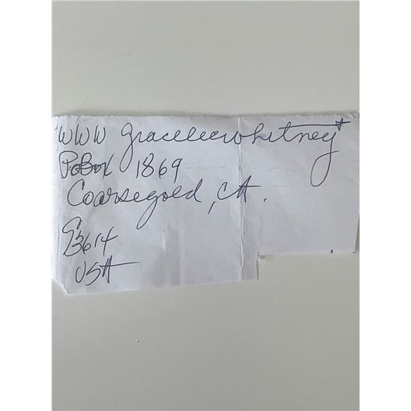 Star Trek Grace Lee Whitney signature cut