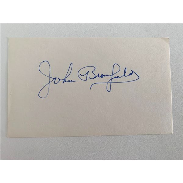 John Bromfield original signature