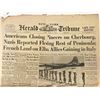 Image 1 : WWII 1944 New York Herald Tribune Original Vintage Newspaper