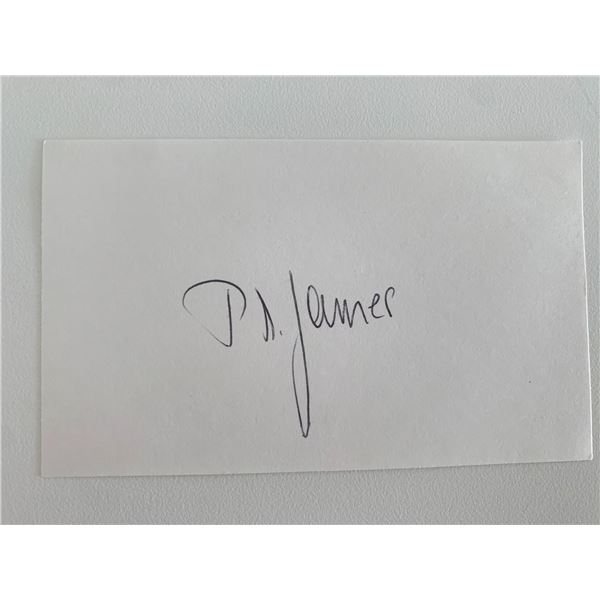 Novelist PD James original signature