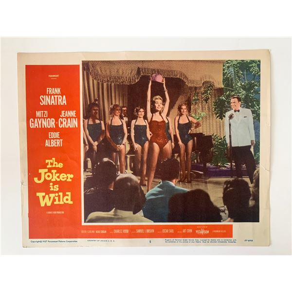 The Joker Is Wild original 1957 vintage lobby card