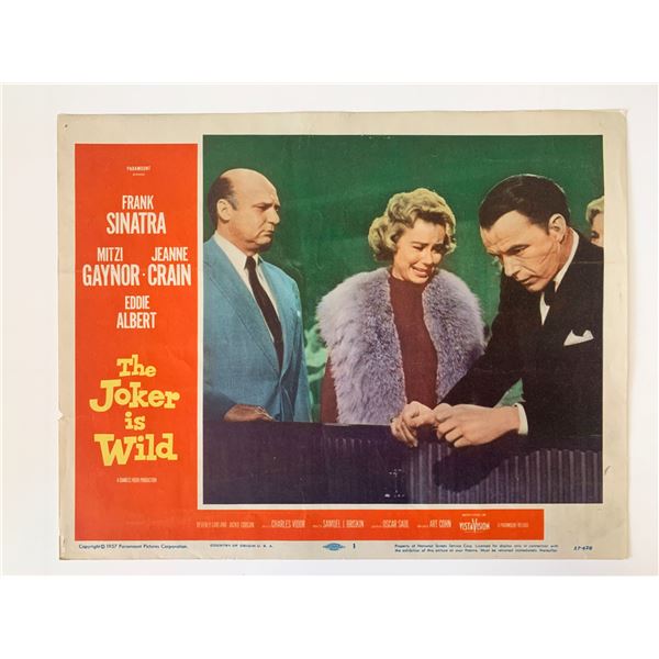 The Joker Is Wild original 1957 vintage lobby card