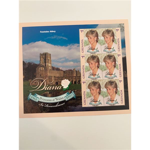 Grenada Diana Princess of Wales commemorative stamp set