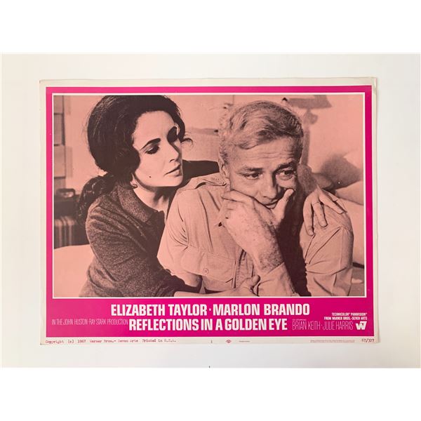 Reflections in a Golden Eye original 1967 vintage lobby card