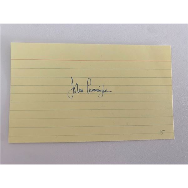 John Cunningham original signature