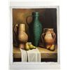Image 1 : Vases and Pears Still Life original painting on canvas