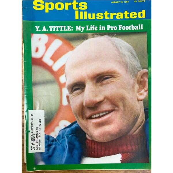 Sports Illustrated Magazine 1965 Y. A. Tittle Issue