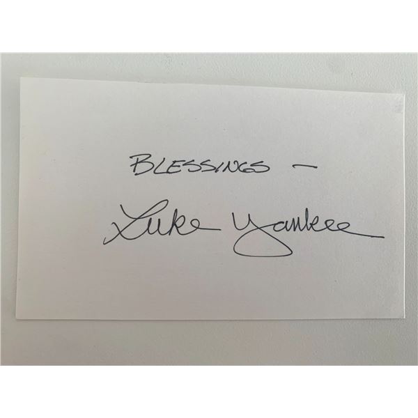 Luke Yankee original signature