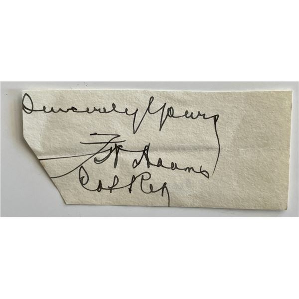 US Army Frank H. Adams signature cut