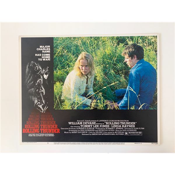 Rolling Thunder original 1977 vintage lobby card