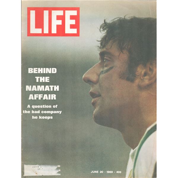 Joe Namath Life Magazine. June 20, 1969