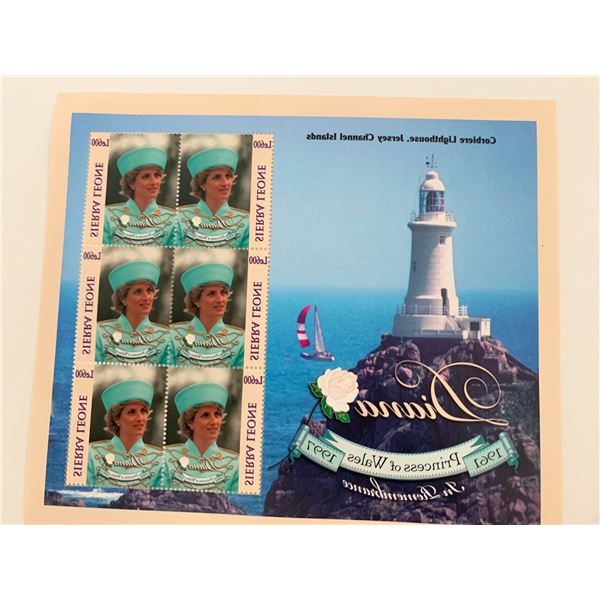 Diana Princess of Wales commemorative stamp set