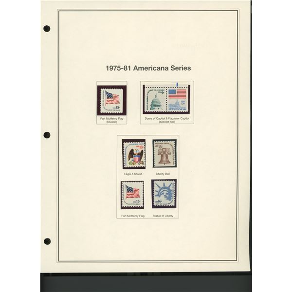1975-81 American Series Stamp Set