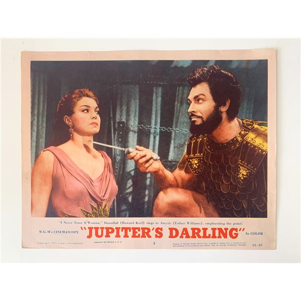 Jupiter's Darling original 1955 vintage lobby card