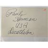 Image 1 : Olympic athlete Paul Herman autograph note