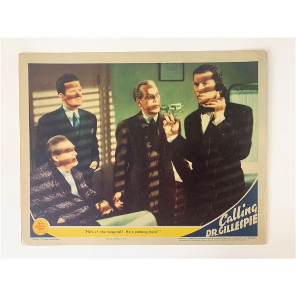 Calling Dr. Gillespie original 1942 vintage lobby card