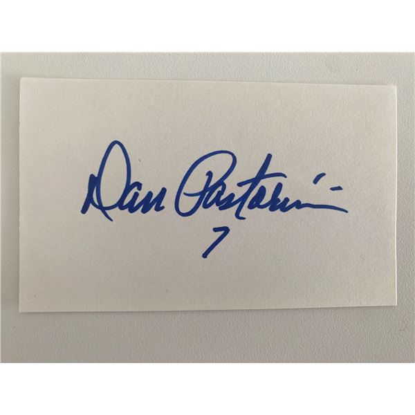 Dan Pastorini original signature