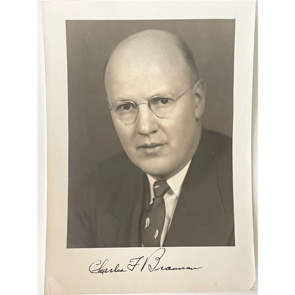 US Secretary of Agriculture Charles F. Brannan signed photo