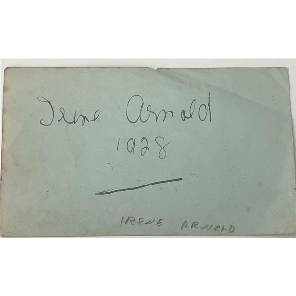 Irene Arnold and Monti Ryan original signatures