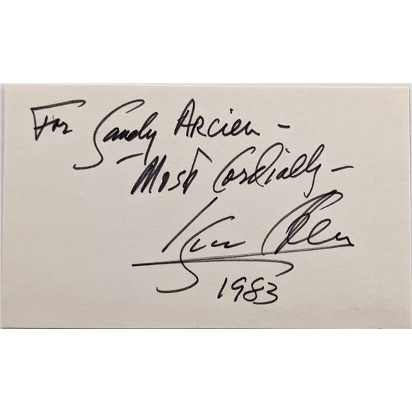 Isaac Stern original signature