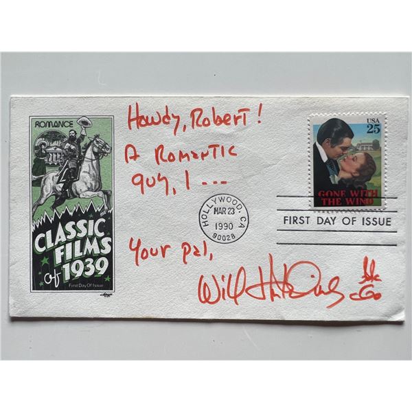 Will Hutchins signed first day cover