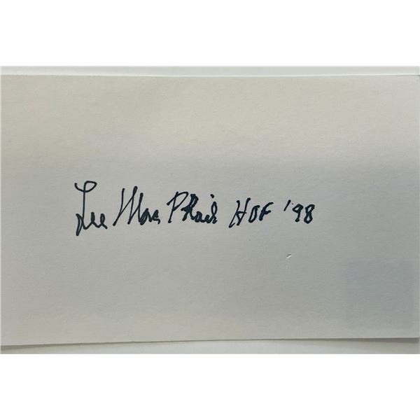 1998 Hall of Fame Larry S. MacPhail autograph note
