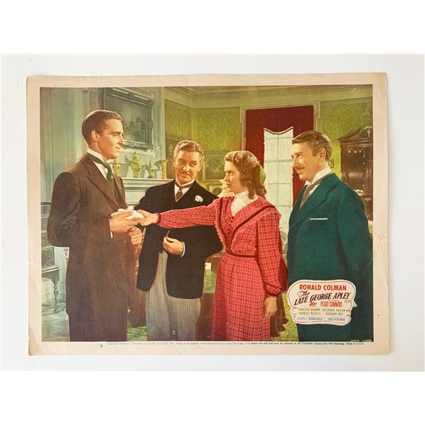 The Late George Apley original 1946 vintage lobby card