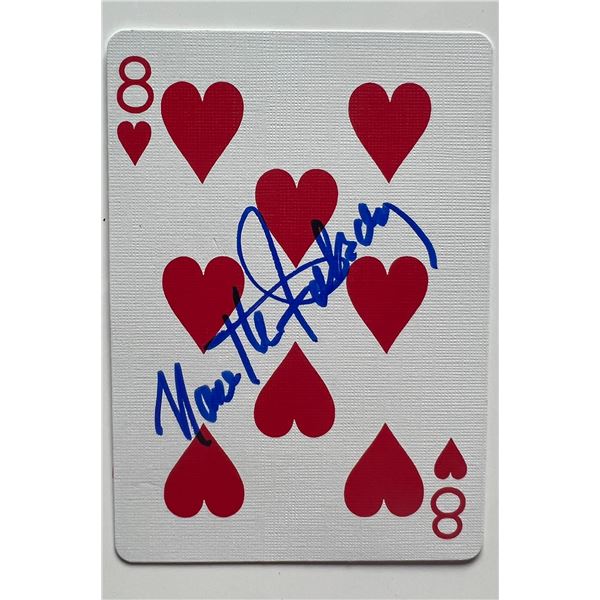Nanette Fabray signed playing card