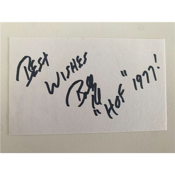 Billy Hardwick original signature