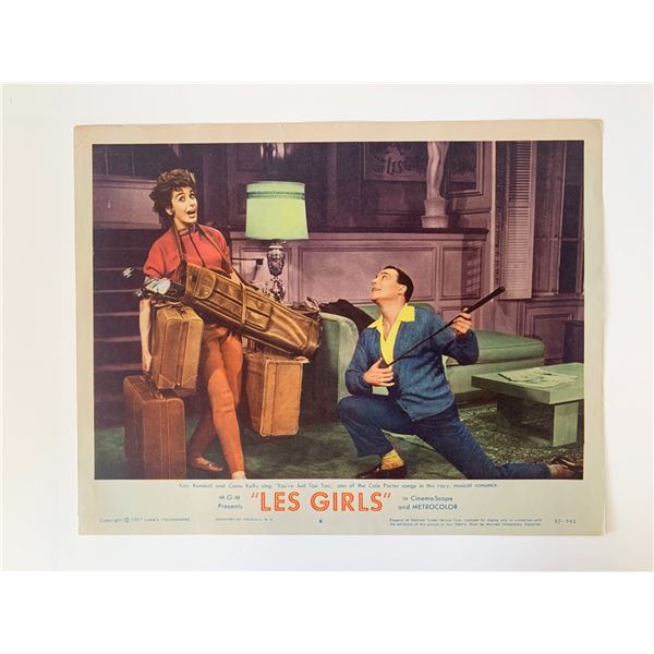 Les Girls original 1957 vintage lobby card