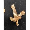 Image 6 : TWO 10K EAGLE PENDANTS ONE SET WITH RUBY (12G)