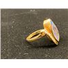 Image 3 : 18K LADIES RING SET WITH BOULDER OPAL AND DIAMONDS (6G)