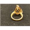 Image 3 : 14K LADIES RING SET WITH SMOKY QUARTZ AND DIAMONDS (7.1G)