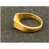 Image 2 : 14K MENS SIGNET RING SET WITH DIAMOND (0.11CT, 4.8G)