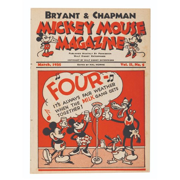 A 1935 Mickey Mouse Dairy Magazine.