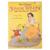 Image 1 : An Early Walt Disney's "Snow White and the Seven Dwarfs" Book.