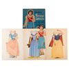 Image 3 : A 1938 Snow White Cut Out Doll with Dresses.