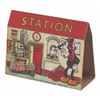 Image 6 : A Pair of Mickey Mouse House & Train Station Cardboard Cut-outs.