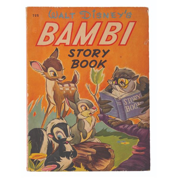 A Walt Disney's "Bambi" Story Book.