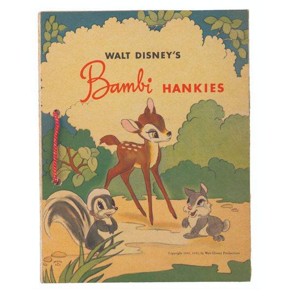 A Walt Disney's "Bambi" Hankies Book.