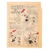 Image 1 : A Rare Walt Disney Chesty and Coptie Newspaper Strip.