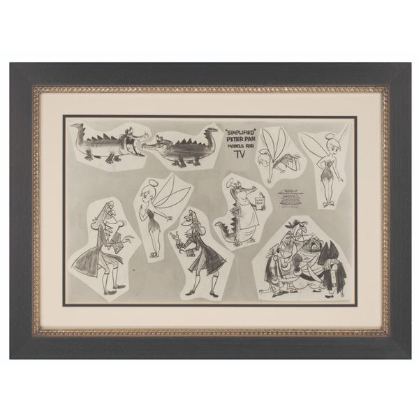 A 1954 Peter Pan TV Model Sheet.