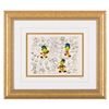 Image 1 : A Jiminy Cricket Model Sheet Framed Pin Set.