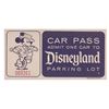 Image 1 : A 1968 Disneyland Car Pass.